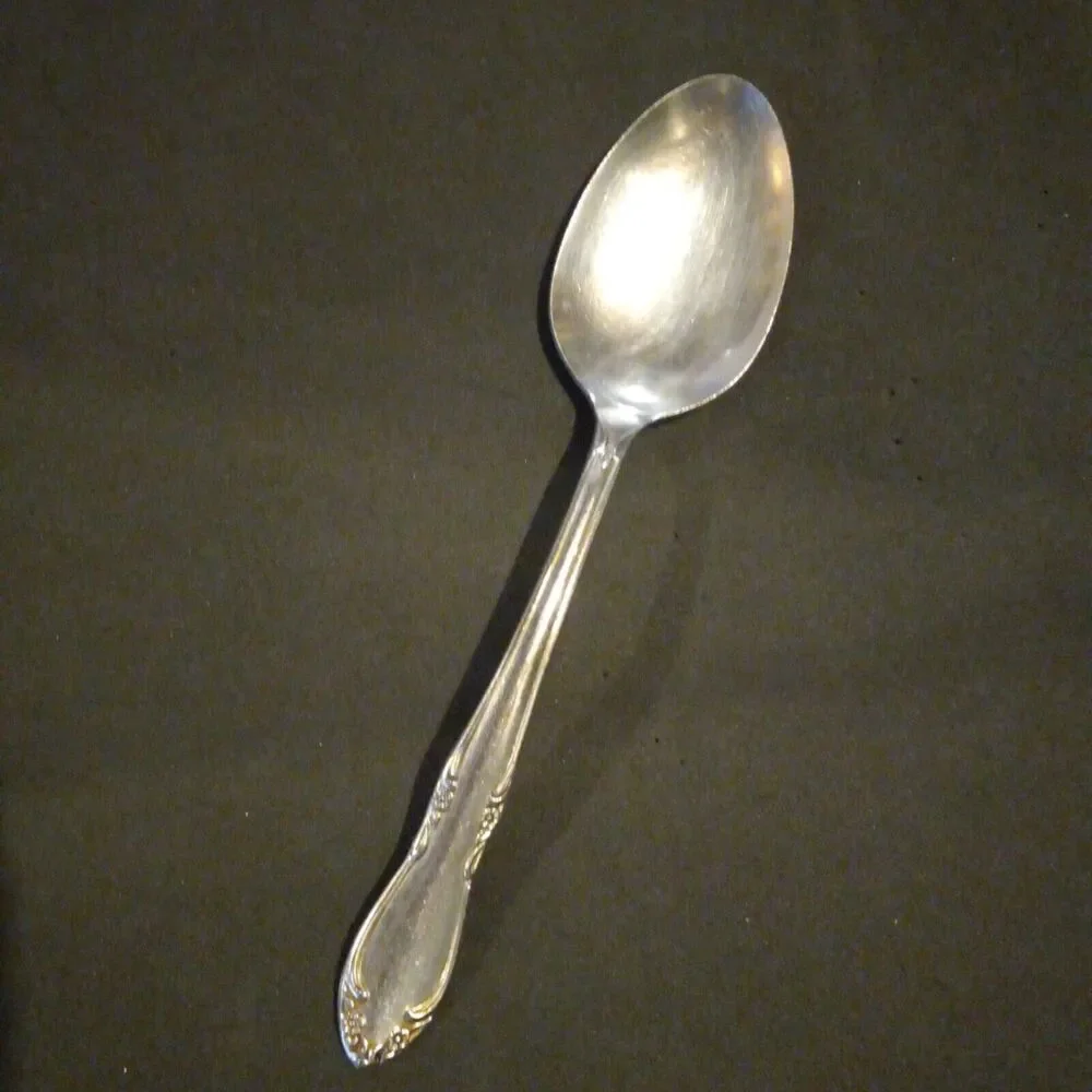 Oneida Stainless Plantation Custom Tablespoon / Serving Spoon-Floral-Discontinue